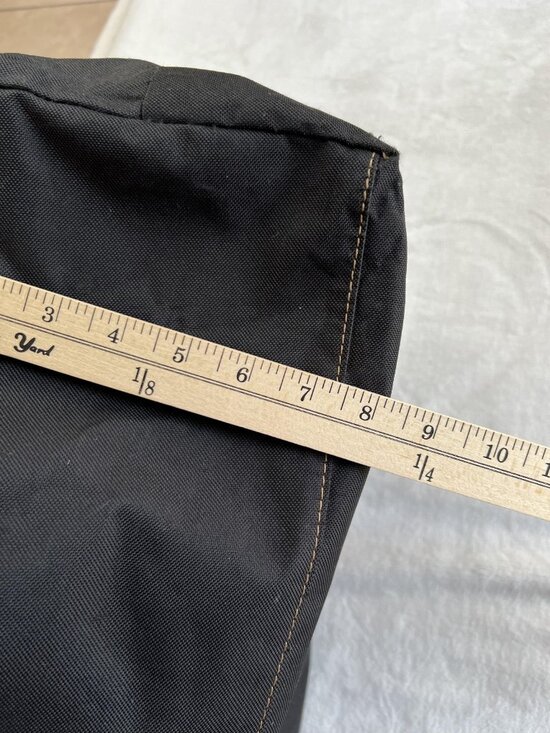 Ralph Lauren Polo Large Black Travel Duffel Bag Canvas Brown Faux Leather Trim - Picture 14 of 16